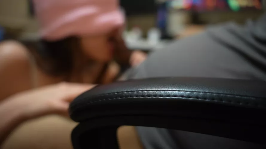 Sometimes I like to surprise him while he plays Overwatch