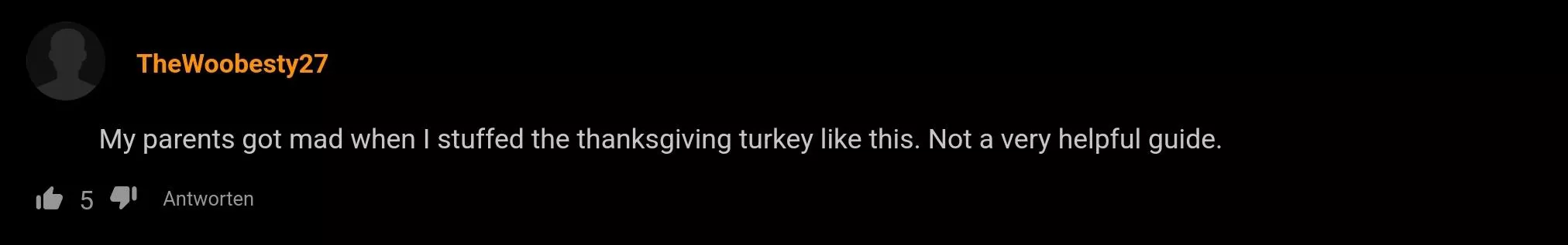 Stuffed the Turkey mom