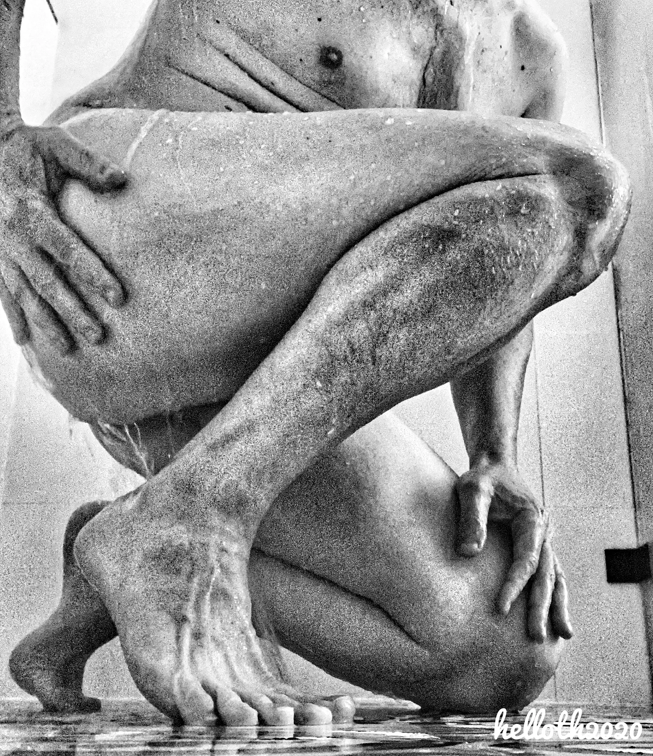 Taking a moment during my shower