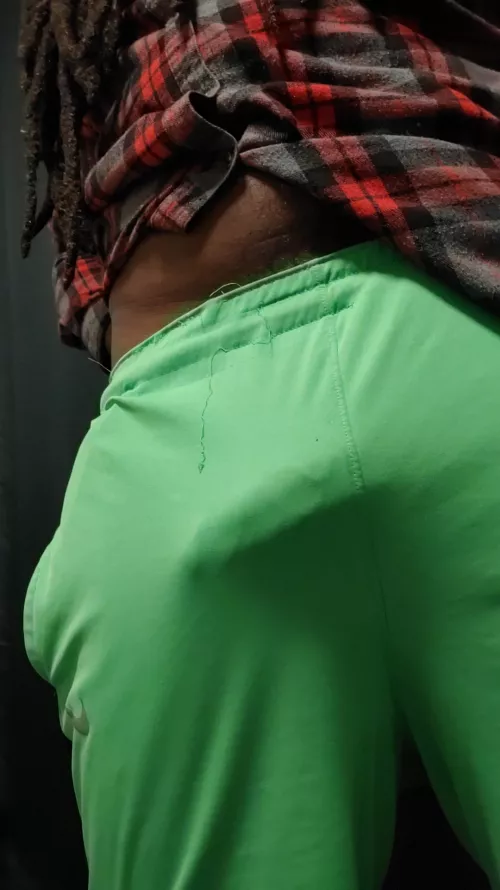 the comfiest shorts always show the most cock