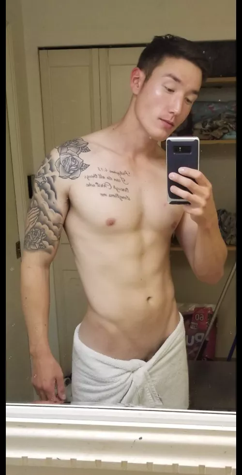 the towel to low 🙈