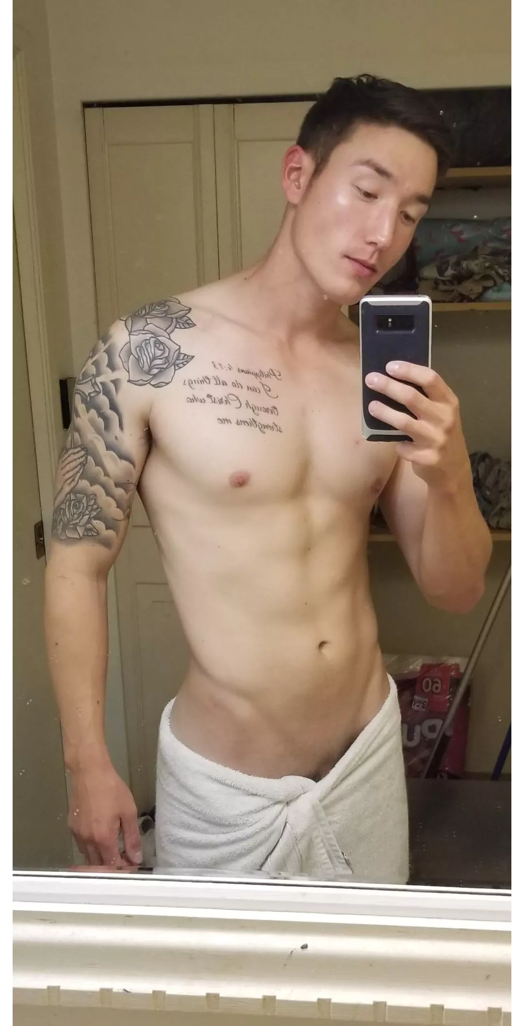 the towel to low 🙈