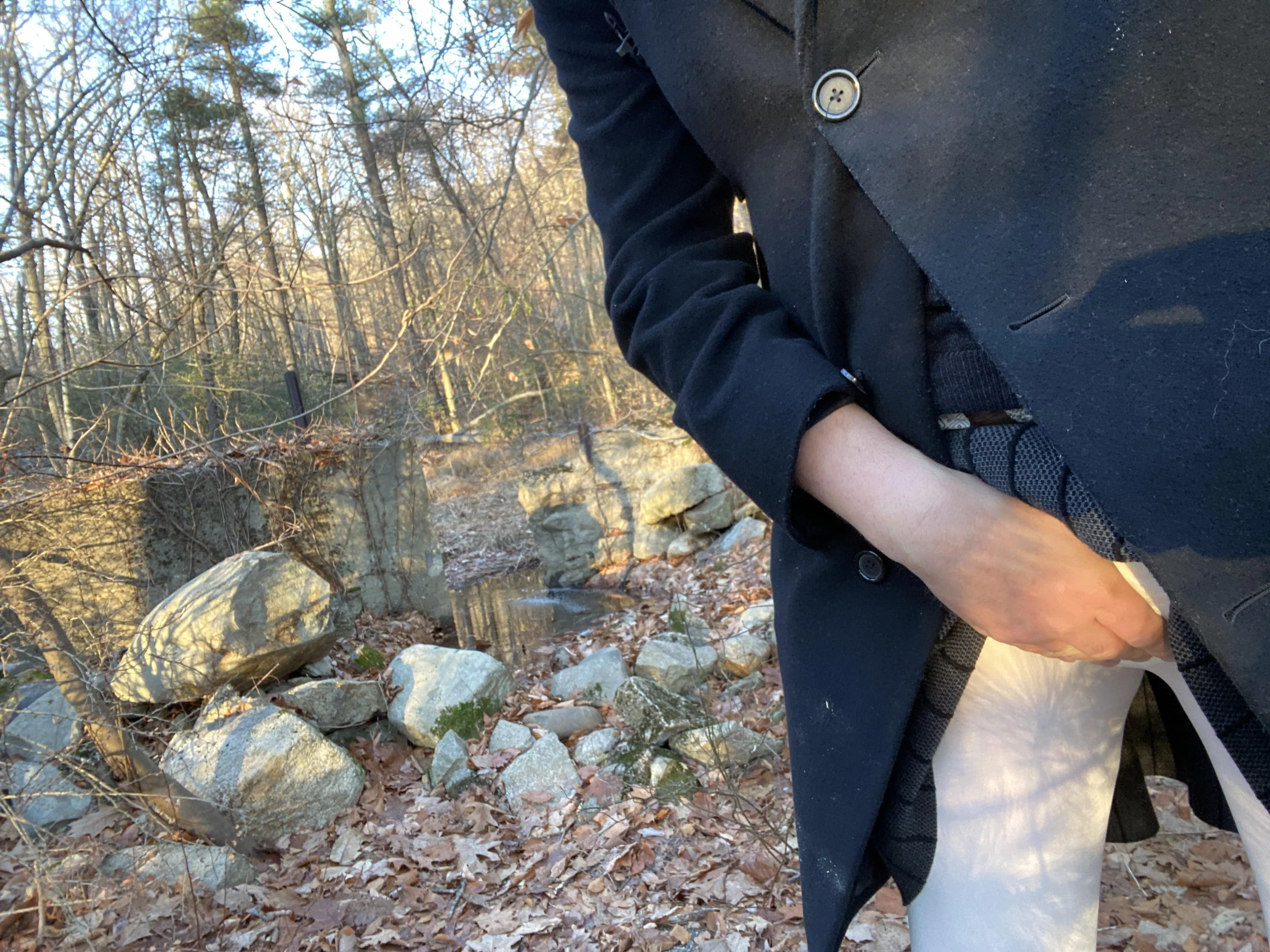 There are two wet things in this picture. One is the river and the other is…