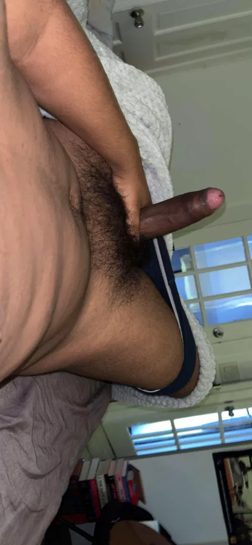 Who wants to take my hairy boy cock down their throat?
