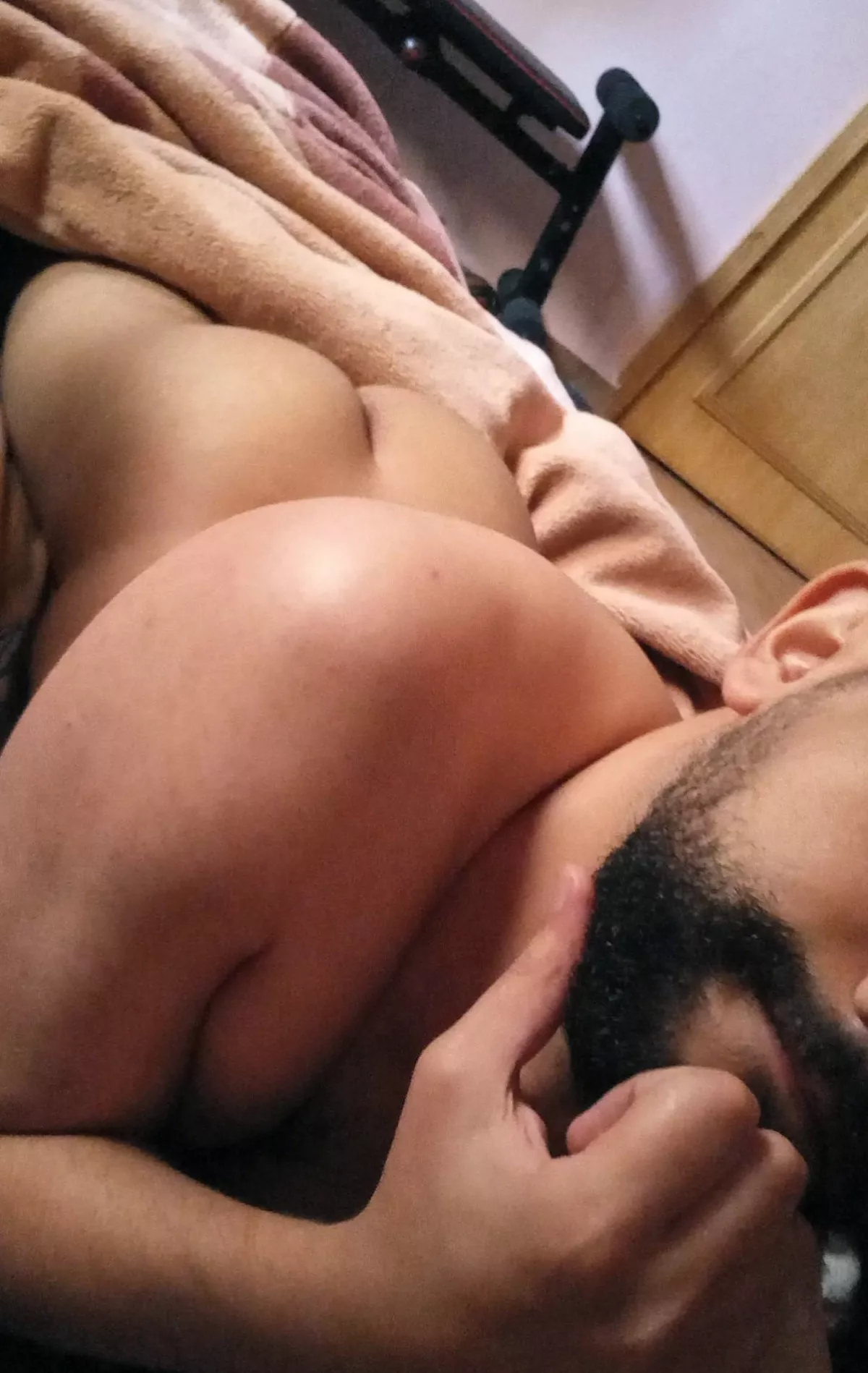 You catch me like this on your bed, what do you do?