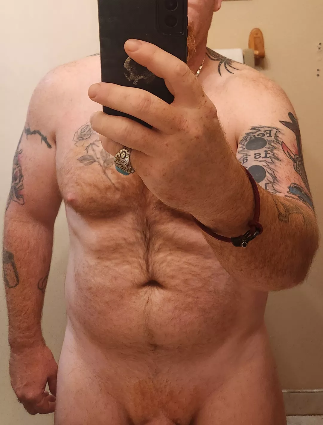 [42] Daddy loves his bathroom selfies.