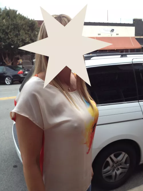 Another dinner date night tease from the wife. It got my attention.