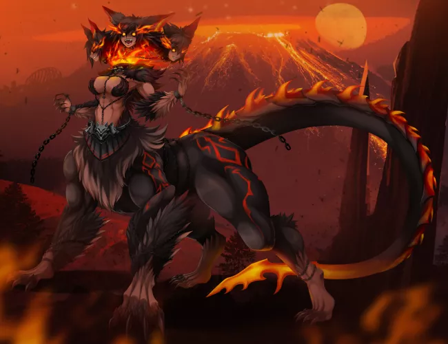 Cerberus Girl by @JustBeloBelo