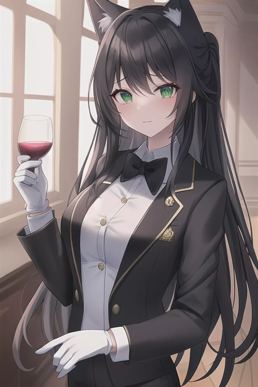 Flirting with the Bartender.