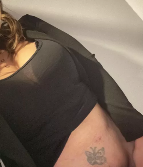 Having some fun in the work bathroom