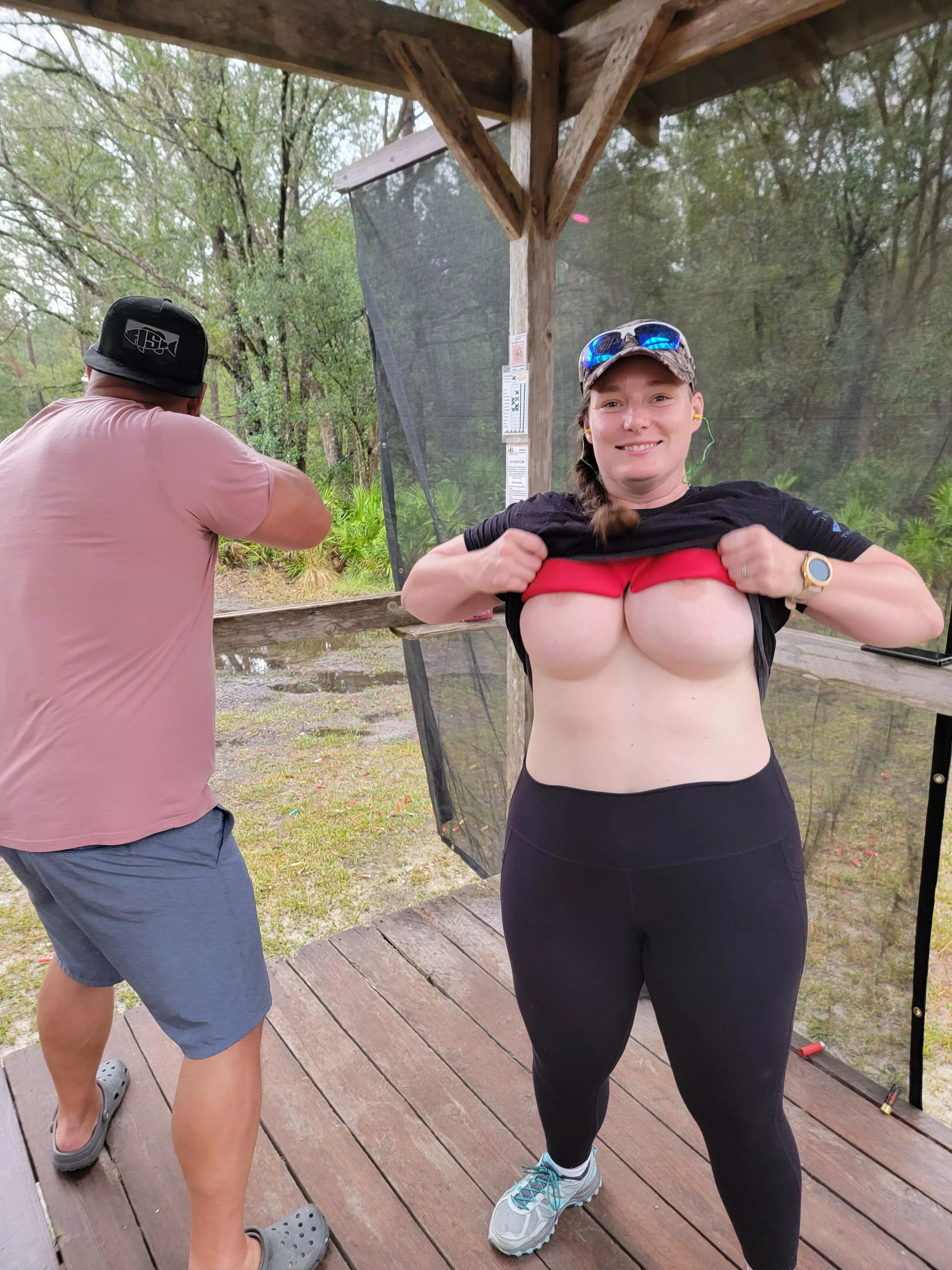 He had no idea, lol. Fun at the clay range between turns