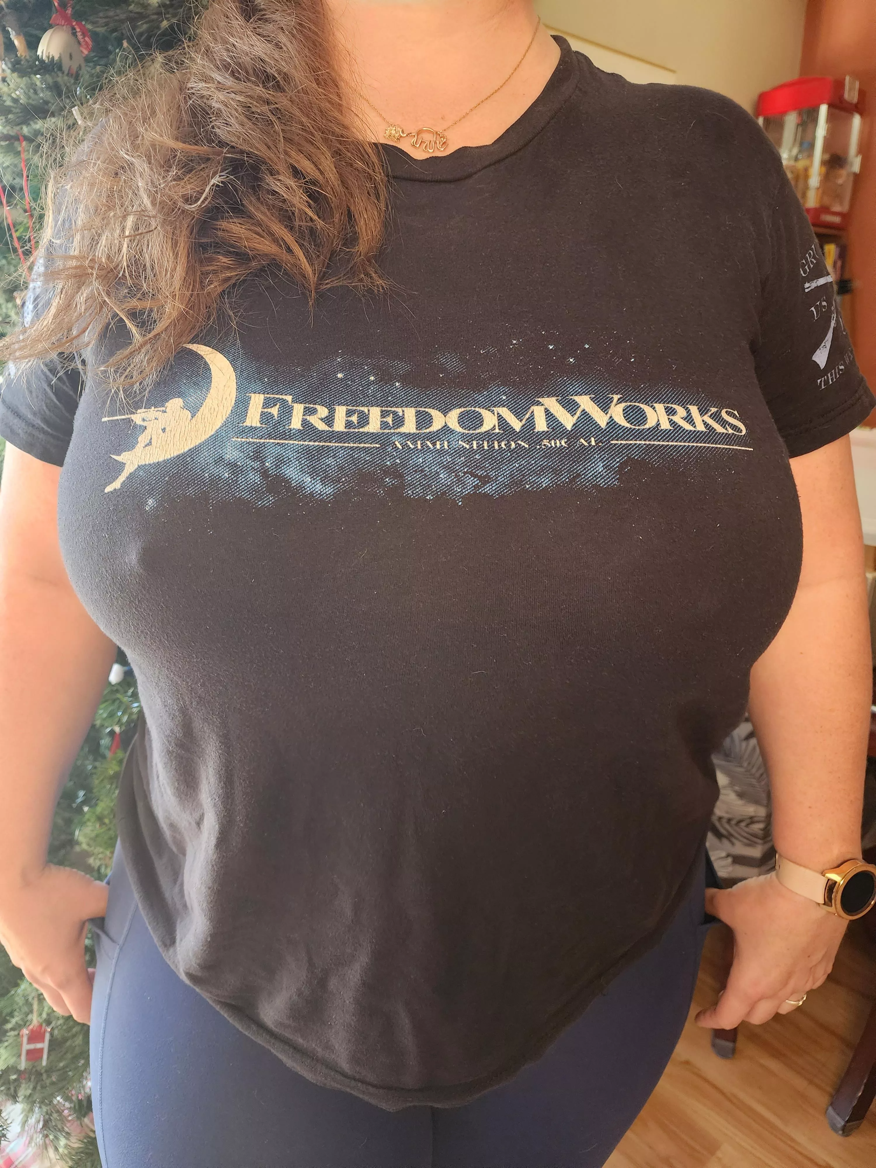 I love no bras and tight T's!