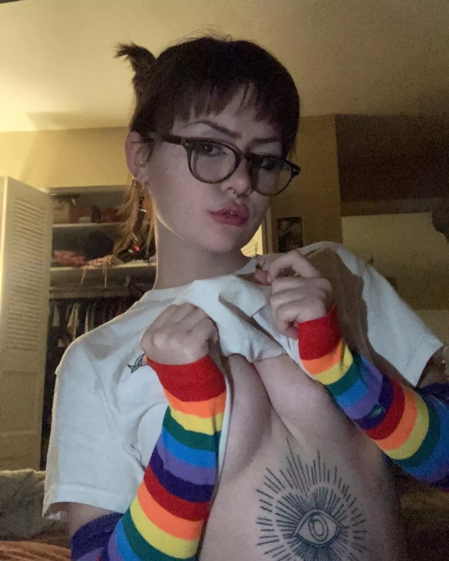 I prefer my glasses covered in cum