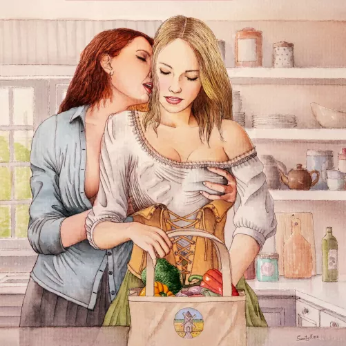 Illustration for an erotic story