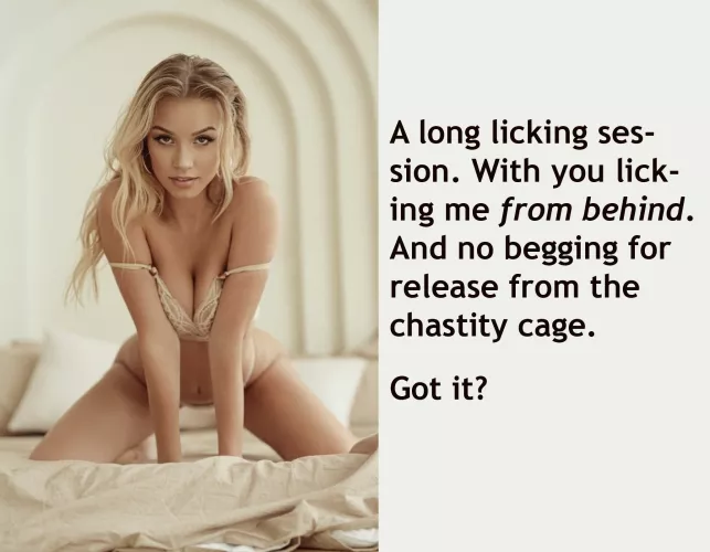 It's like with dogs: they need clear signals