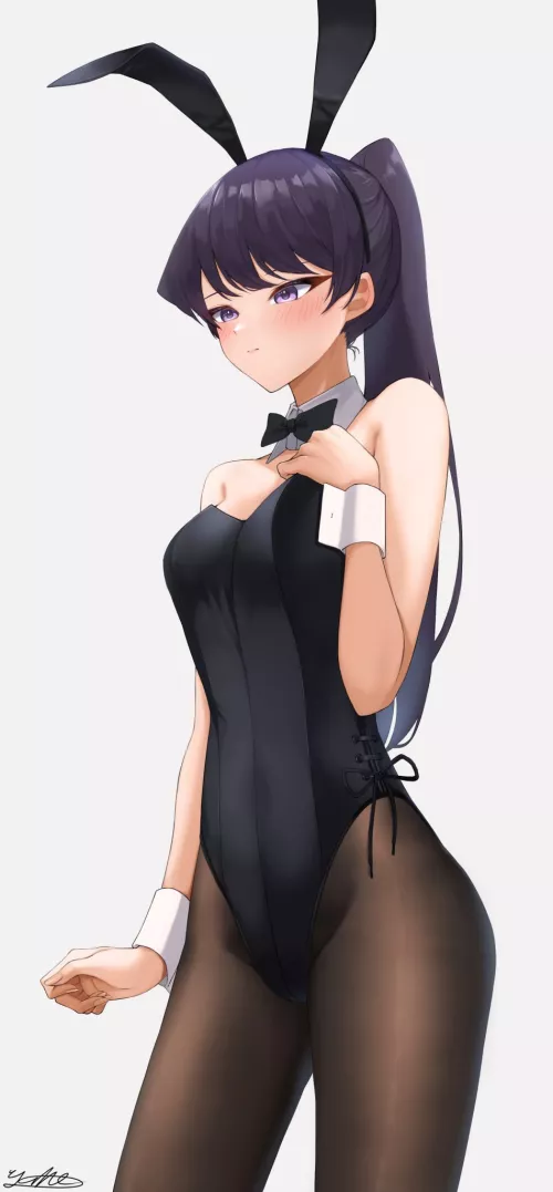 Komi-san in a bunny suit (By yuhi) [Komi Can't Communicate]