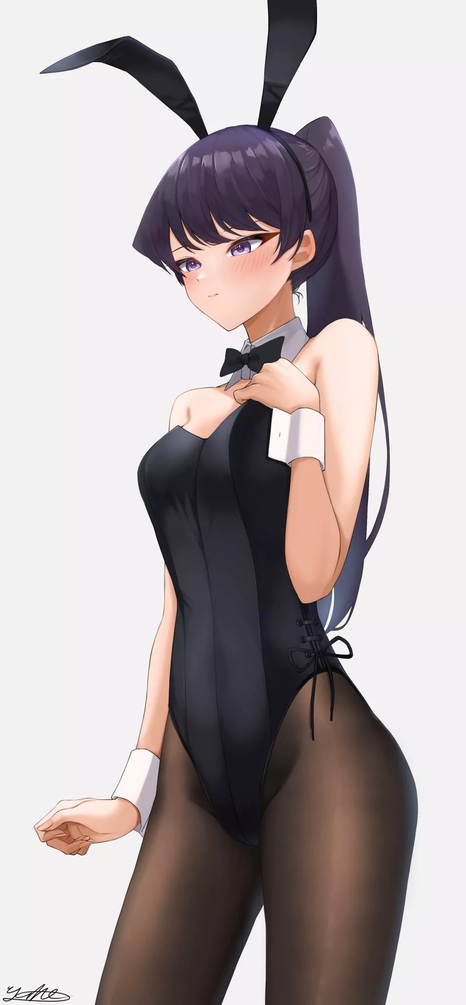 Komi-san in a bunny suit (By yuhi) [Komi Can't Communicate]