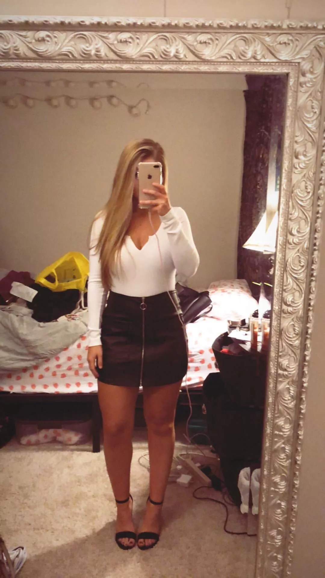 Leather skirt