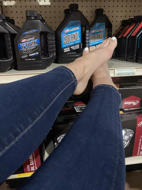 Luckily nobody caught me relaxing on the job