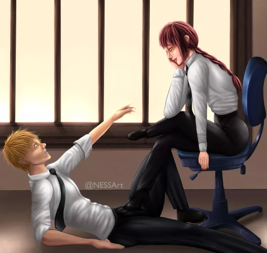 Makima makes a deal (NESSArt)[Chainsaw man]