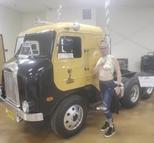 one slipped out at the truck museum