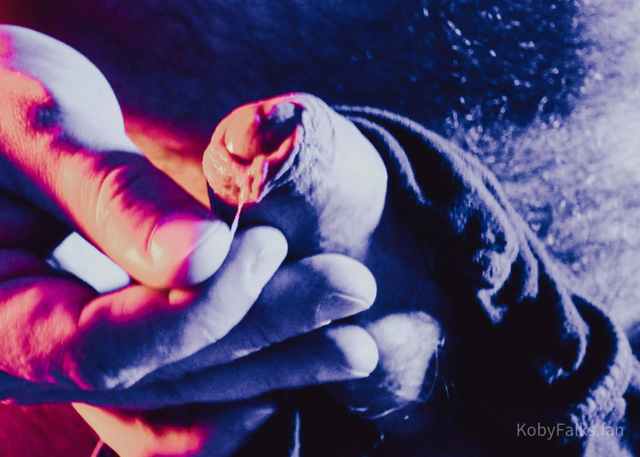 Precumming uncut daddy