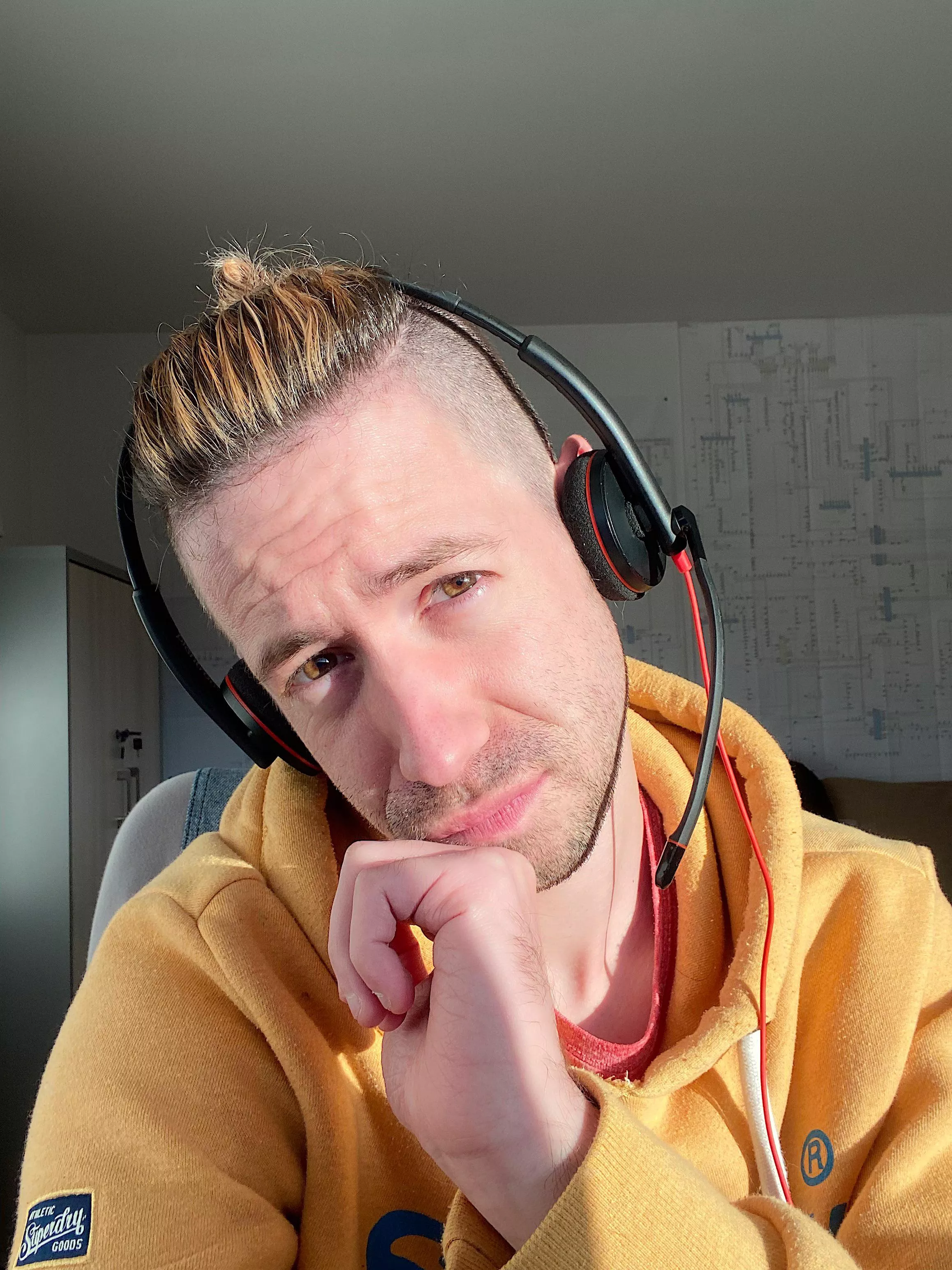 Right back to work after my haircut