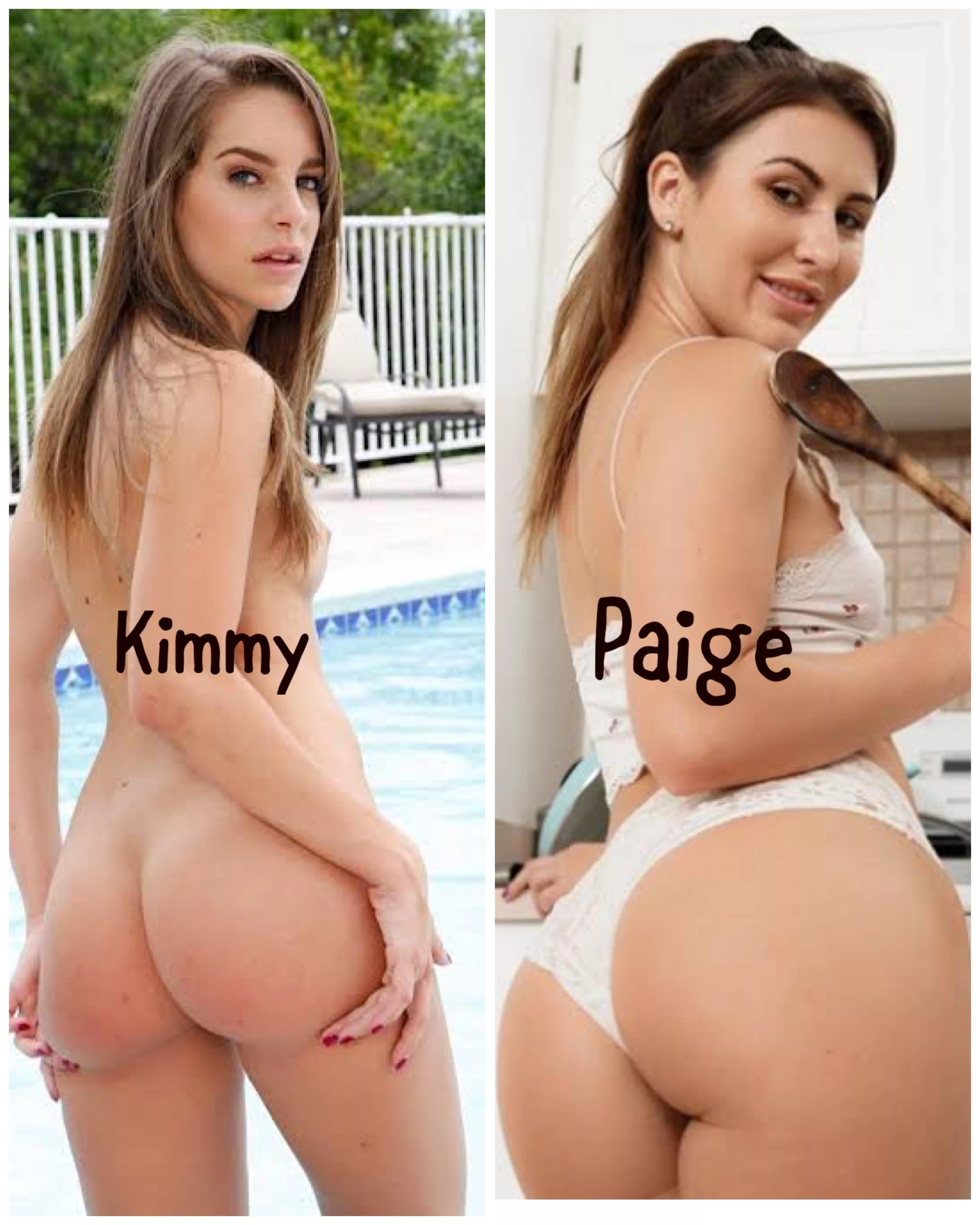 Round 1 . Who is your pick ?? Best ass [kmmy granger] vs [paige owens]