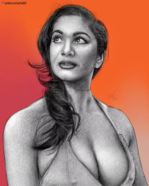 Second art for adult model Carla White (Devi), by Me