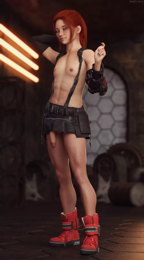 Showing off Jessie Lockhart CosPlay (SkyKliker ) [Final Fantasy]