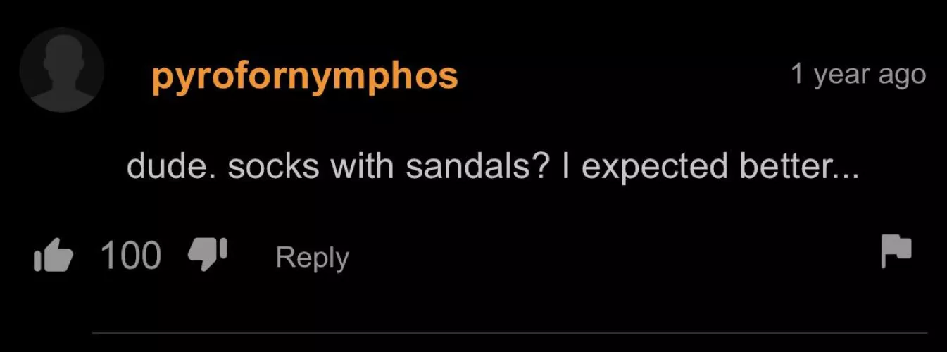 Socks and sandals should be illegal