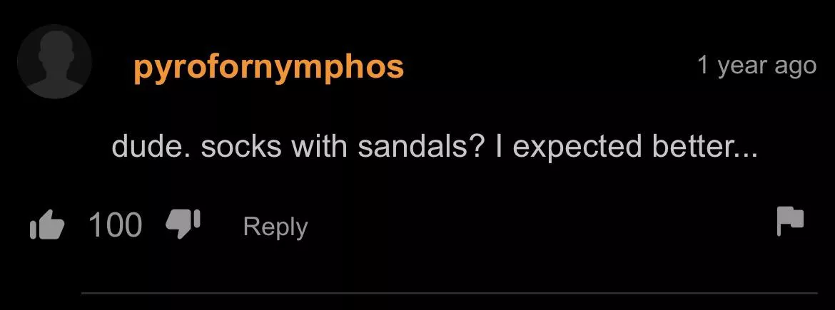 Socks and sandals should be illegal