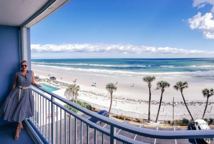 The Famous Daytona Beach in Florida! Waking up and falling asleep with the sound of the ocean is such a beautiful experience!!