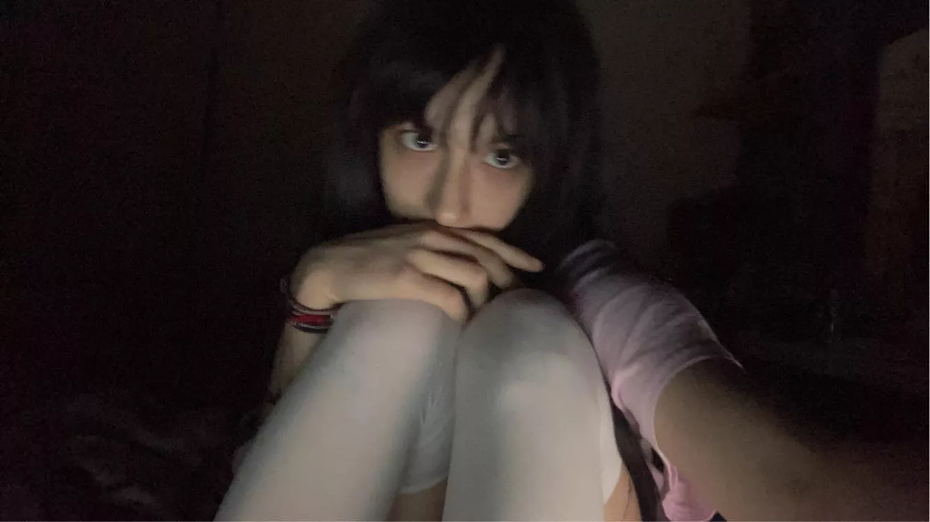 Thigh highs and long hair is my favourite combo <3