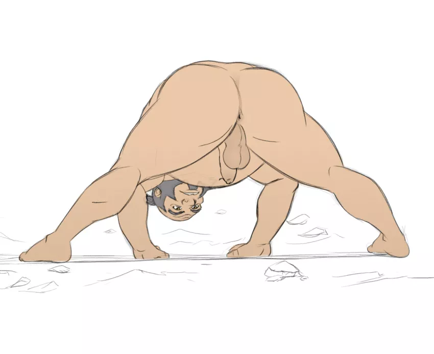 Uncle Iroh doing some stretches (Aizenhower)