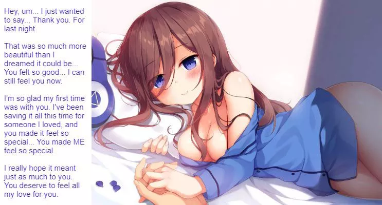 Waking up next to you. [First time] [After sex] [Wholesome]