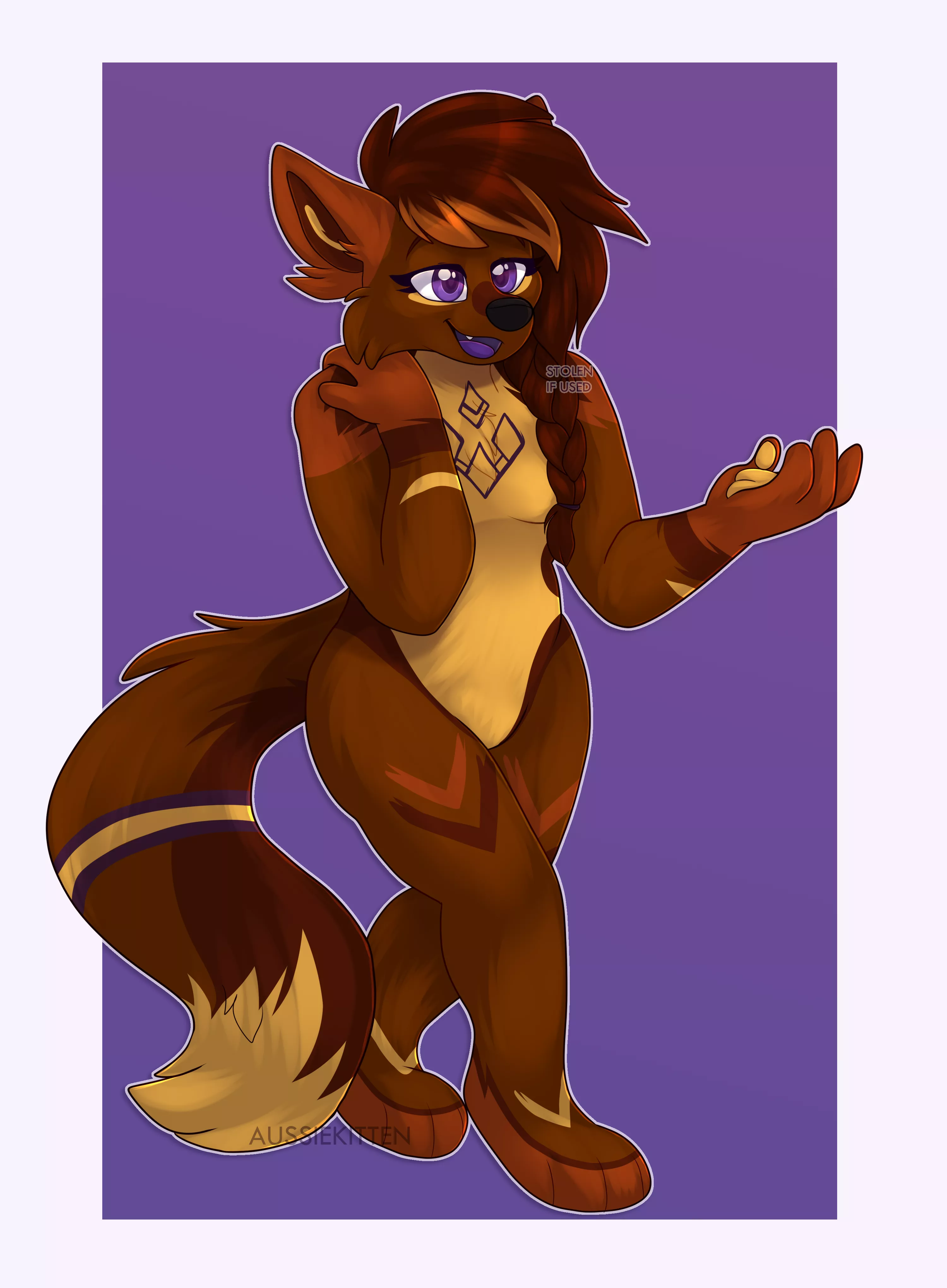 Walking n' talking 💬 | Art by myself [@aussie_kitten Twitter] | [Comm for MhadjaaF]