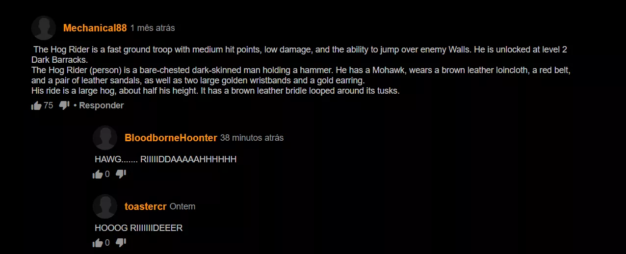 We got a big fan of COC of here