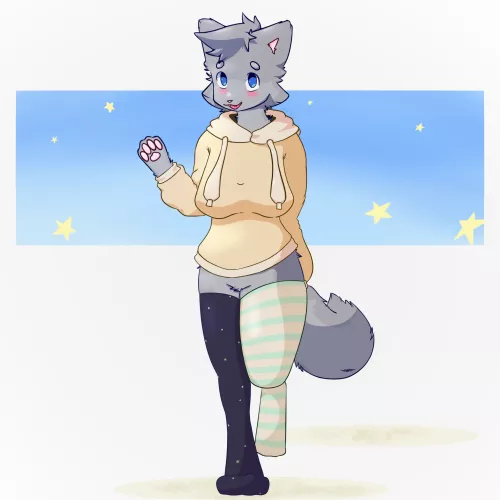 Wolf gurl comission! - Art by me :3