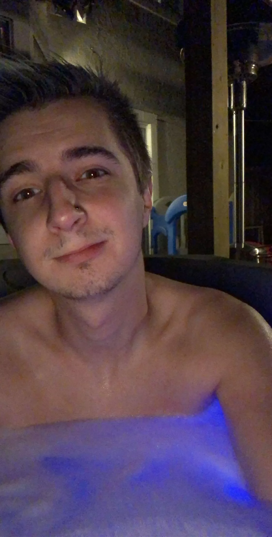 27. Hot tub anyone? Dm and keep me company 🙂