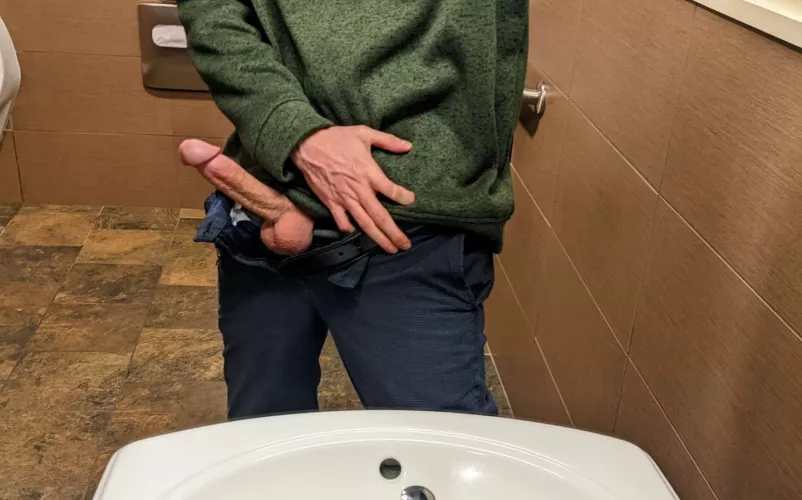 Always whipping it out at work