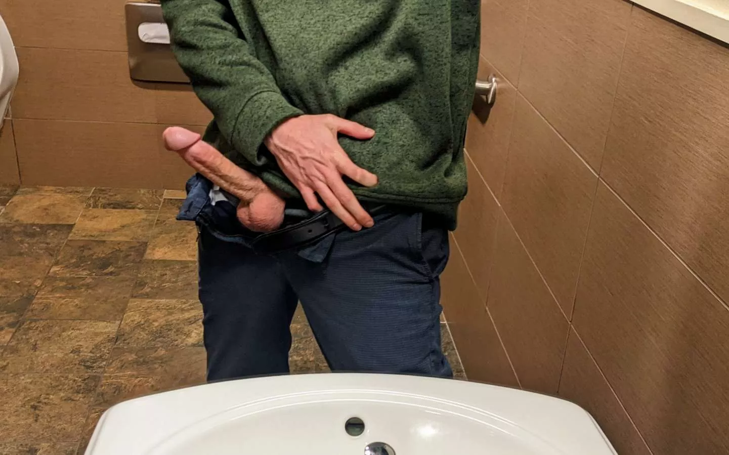 Always whipping it out at work