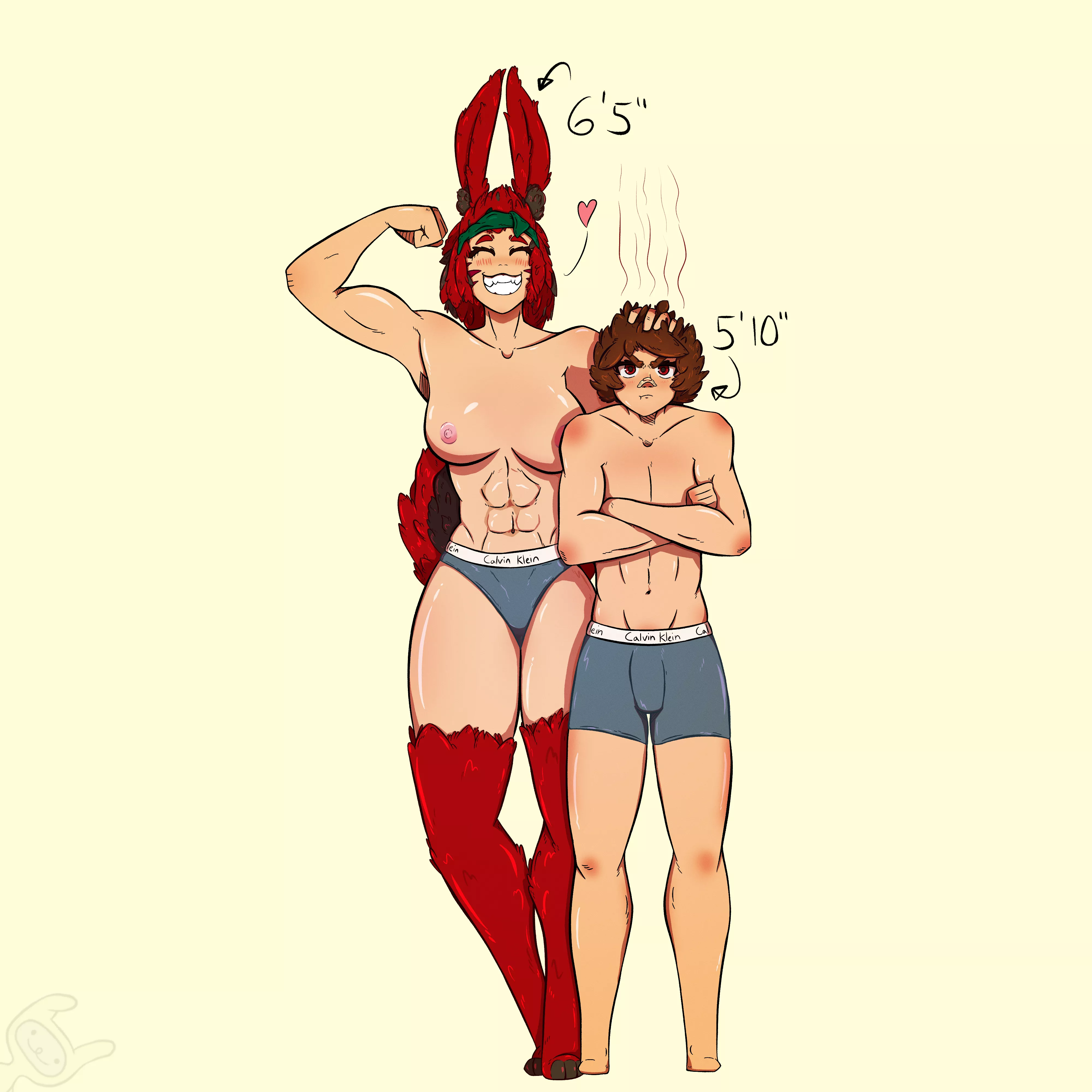 Bun Girl and her Short King (Artist: Me!)