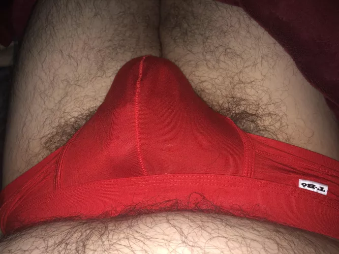 Burning up, so my face is as red as my briefs