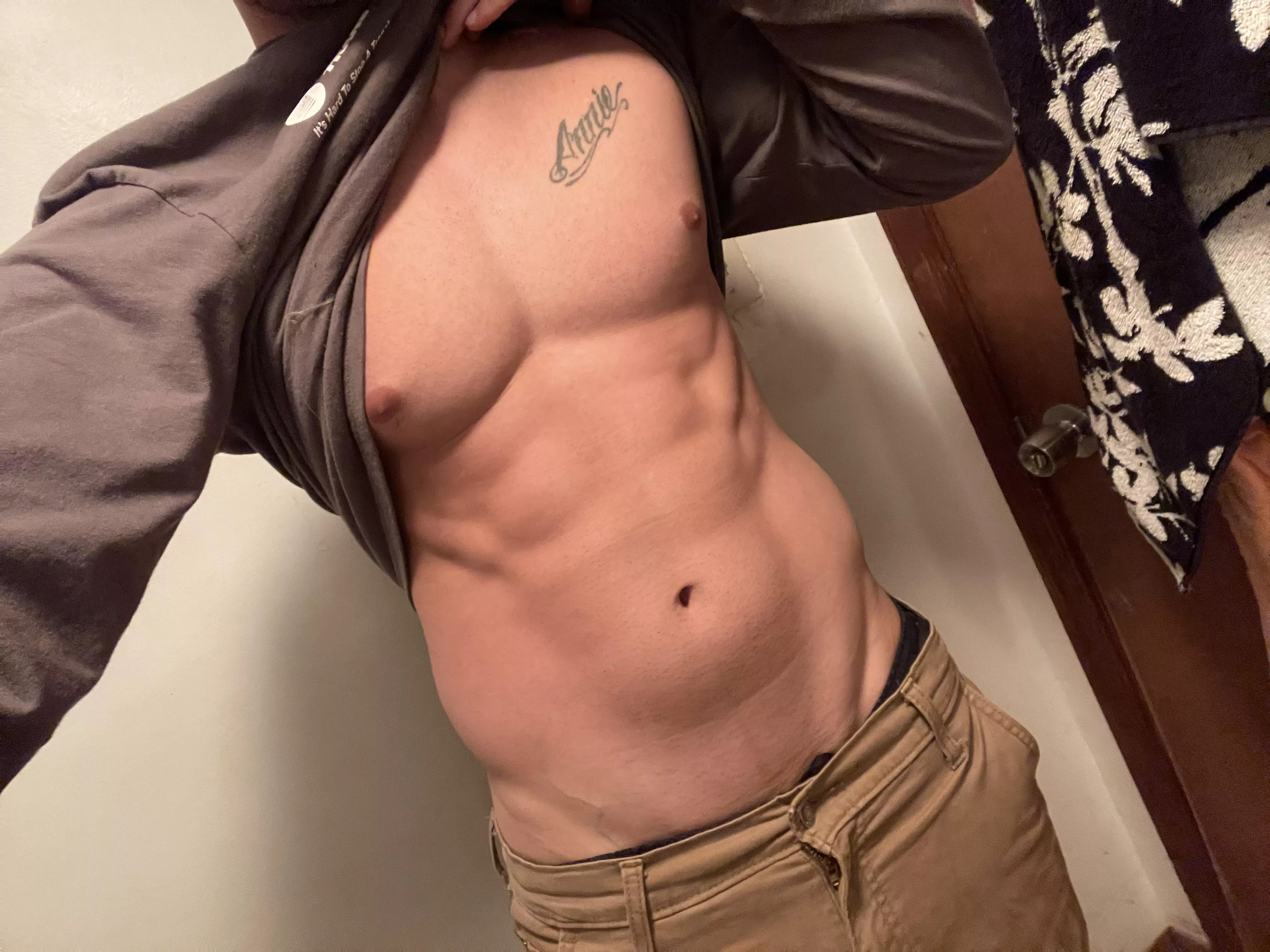 Checking myself out .