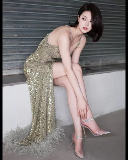 Dress, legs and heels