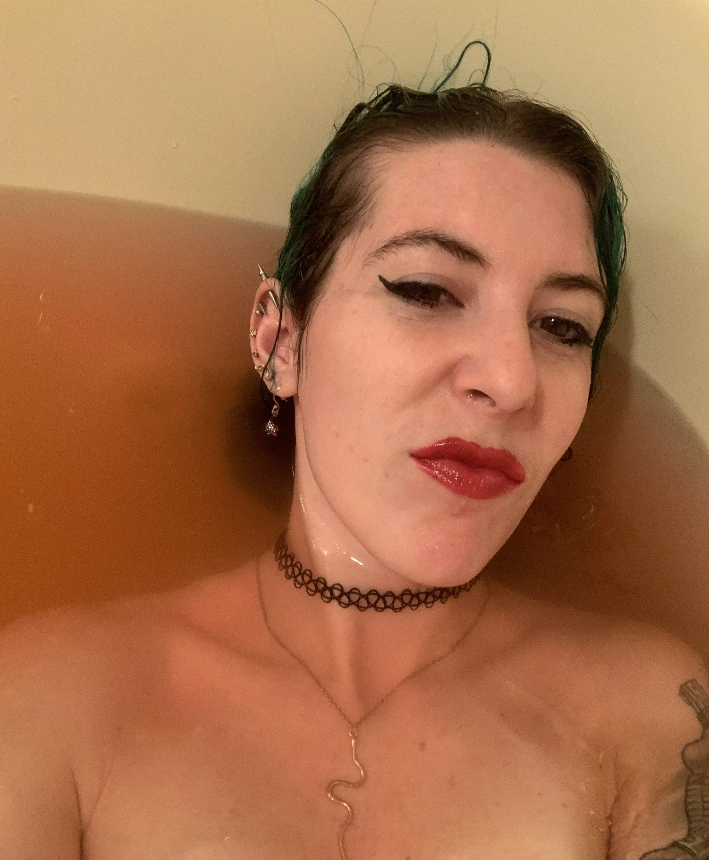 Even in the tub