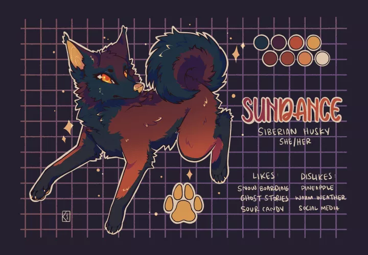 feral adopt -she is a siberian husky c: (art by me) [available]