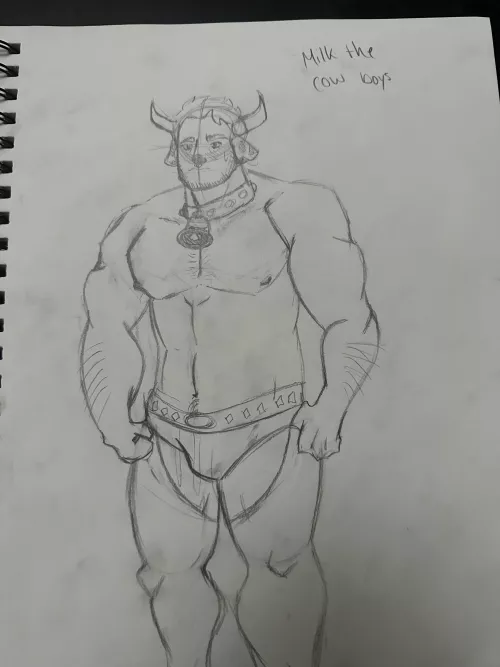 First time drawing bara lmao (please critique or give feedback)