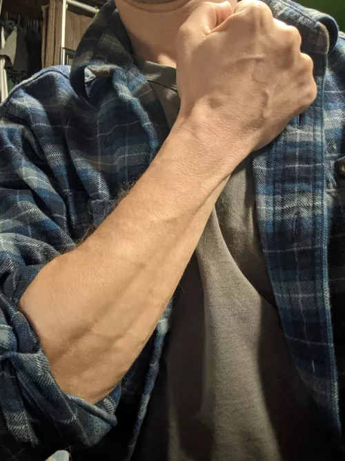 forearms and flannel